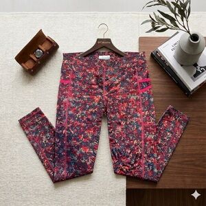 Columbia Women's Red and Blue Patterned Leggings